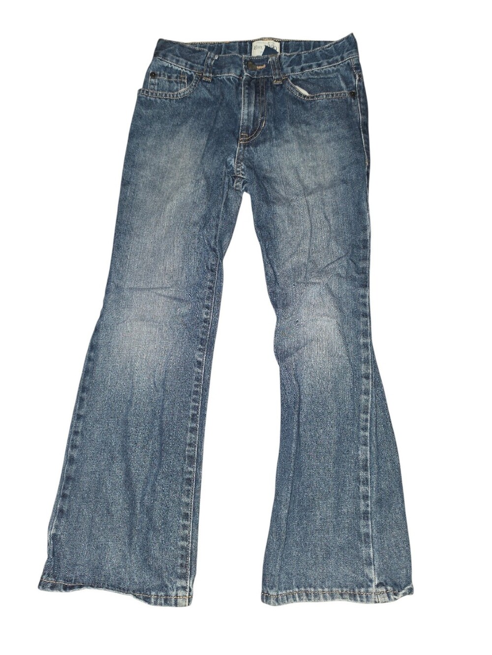 8/2/28. 1989 Place Boys Denim Flare Jeans - Blue Wash